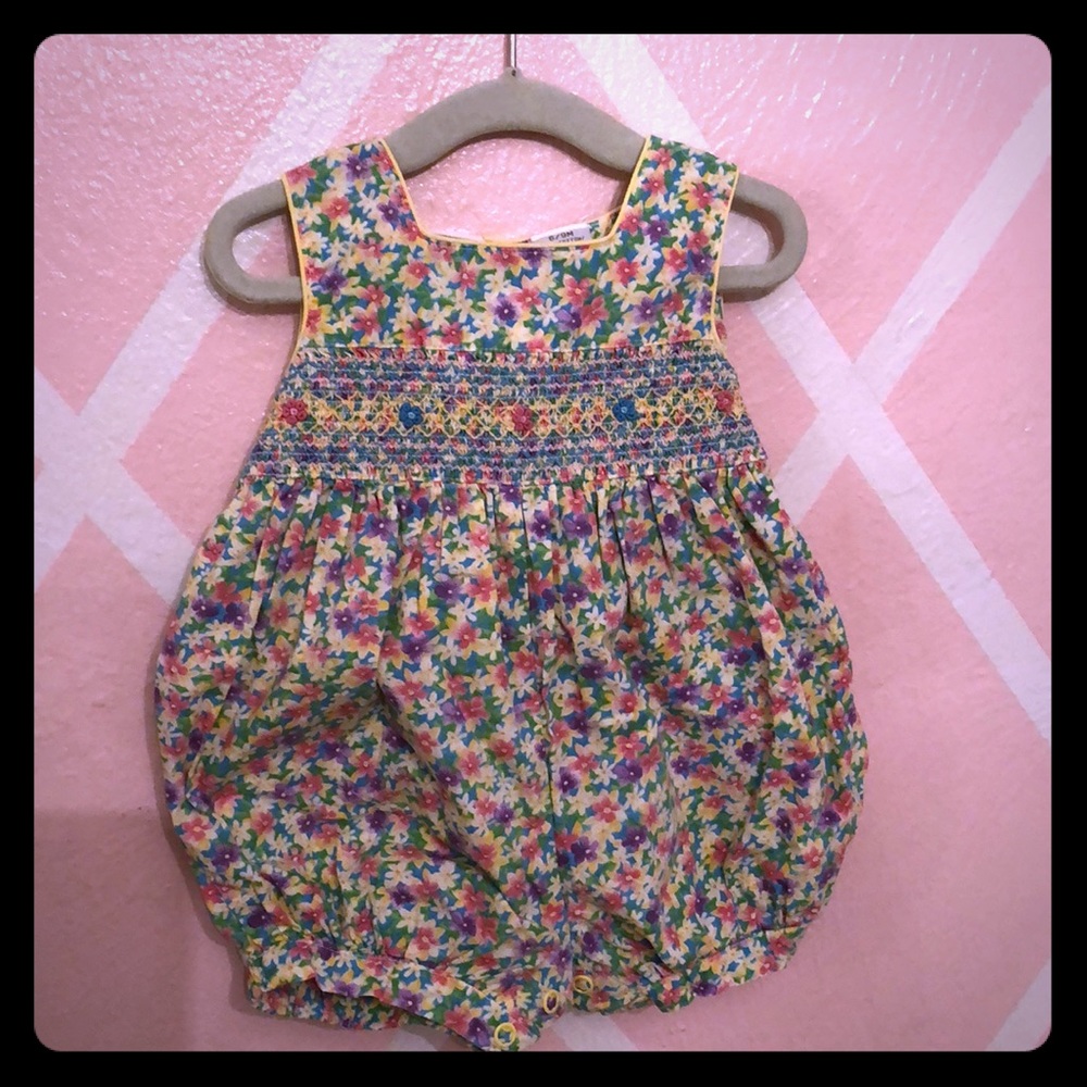 Vintage 6-9 month bubble romper